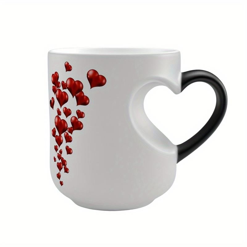 🔥Limited Time 52% Off✨Heart-Shaped Color Changing Magic Ceramic Mug