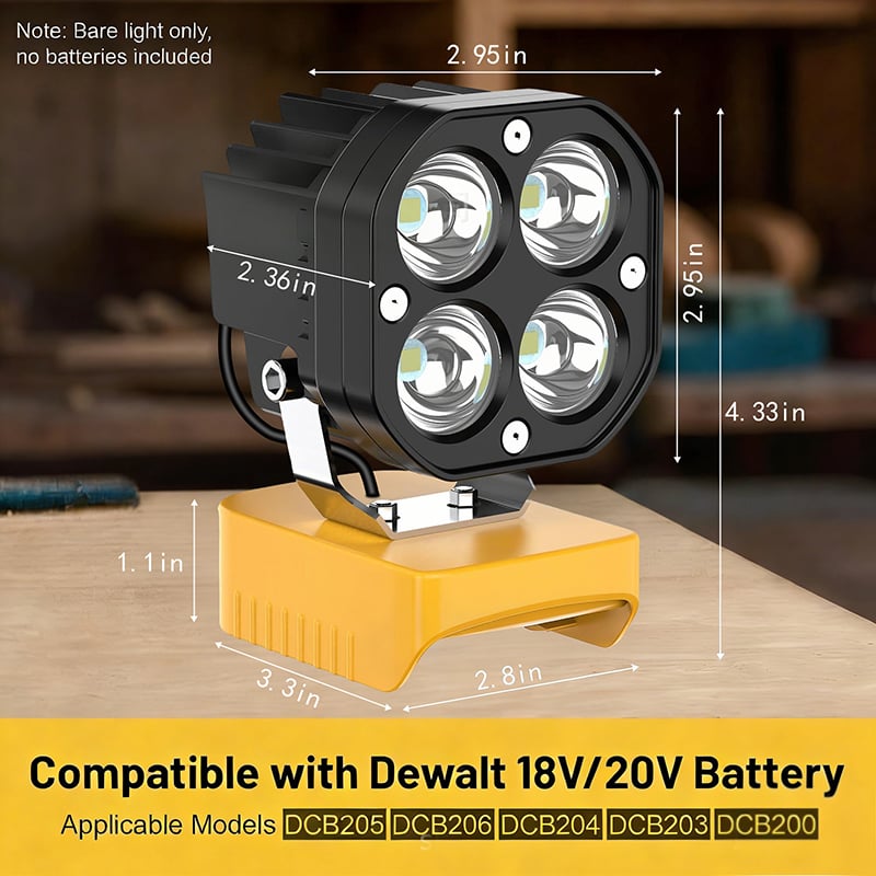 Portable outdoor LED work light