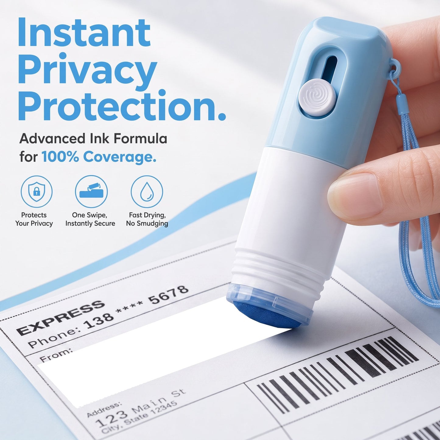 🛡️ 2-in-1 Privacy Shield | Fast-Drying Express Information Blocker ✨