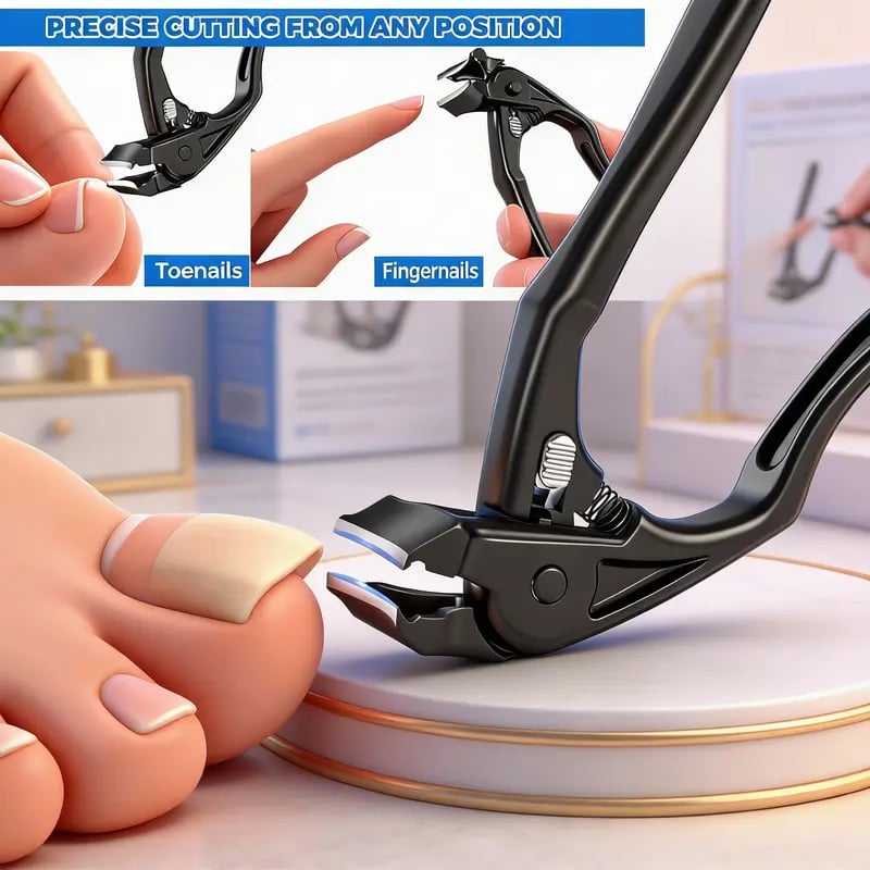 🏆Flash Sale⚡40K+ SOLD! ✂️ Curved Nail Clipper – Ergonomic & Easy for Seniors (2 PCS)🖤