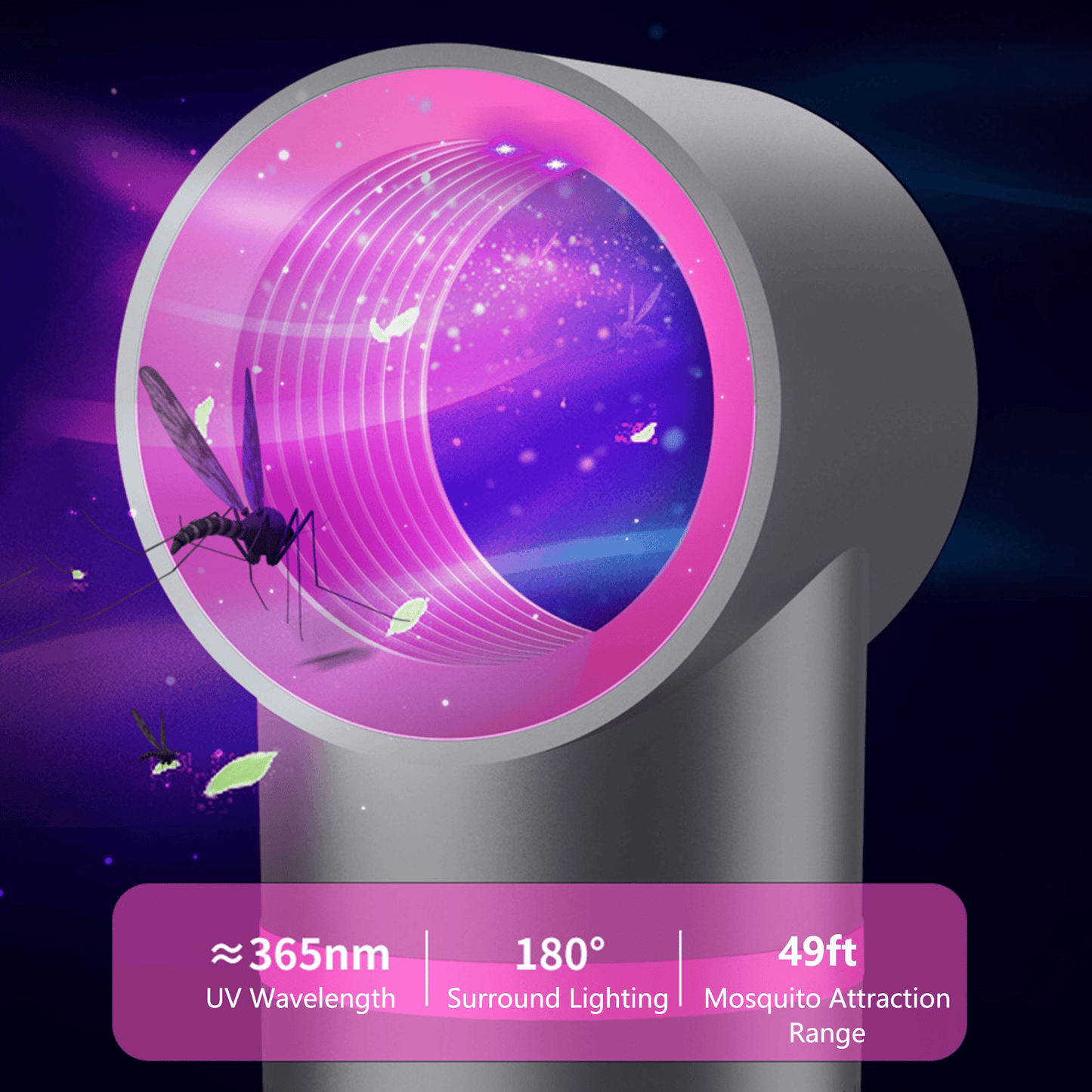 🦟 Indoor Household Mosquito Killer Lamp — Plug-in Suction-Type Mosquito Trap
