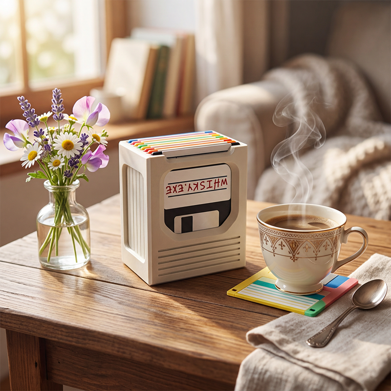 🔥HOT SALE 49% OFF💾FLOPPY CLICK | THE RETRO-TECH COASTER HOLDER✨