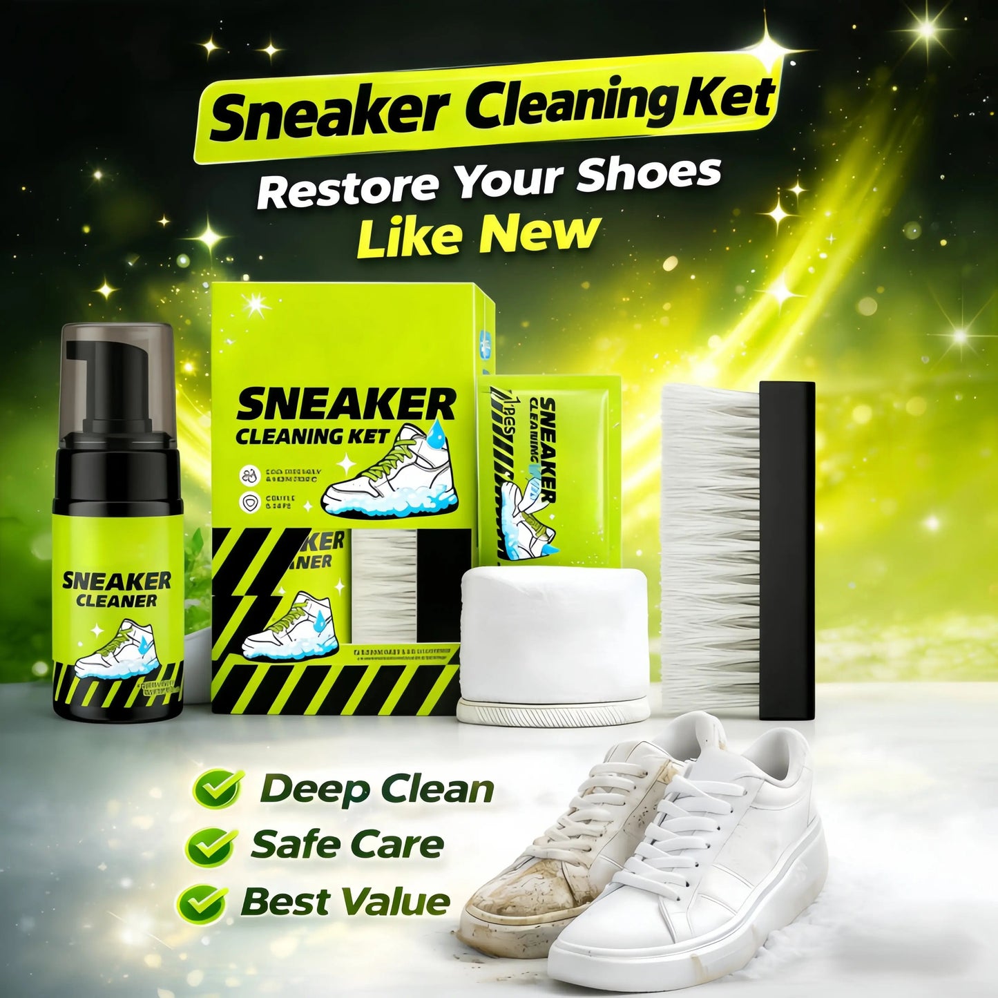 Cleaning Kit for Leather, Suede, Canvas, Mesh & More