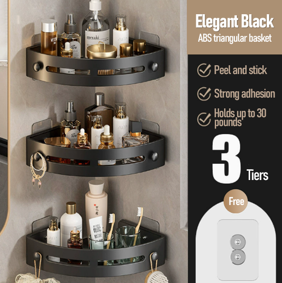 Triangle Shower Caddy Drill Free Wall MountShower Organizer(3 PCS)