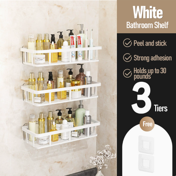 Triangle Shower Caddy Drill Free Wall MountShower Organizer(3 PCS)