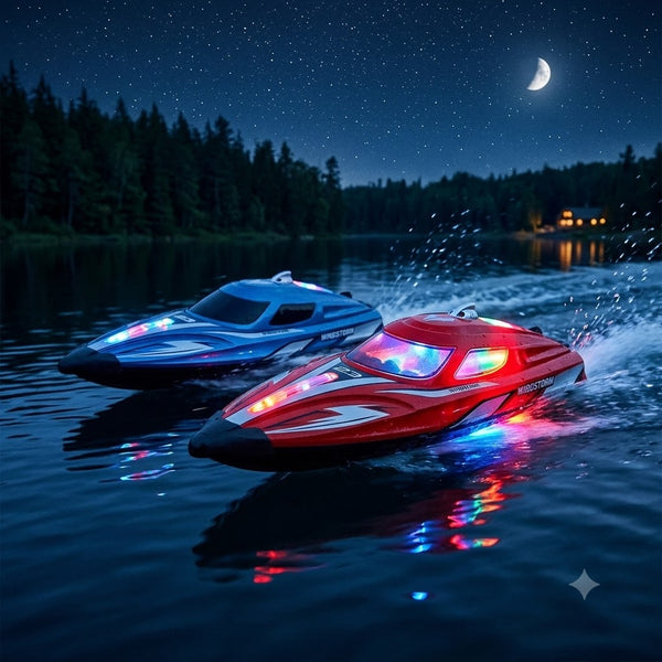RC Thunder Racer – High-Speed Remote Control Racing Boat - Best Gift for Kids