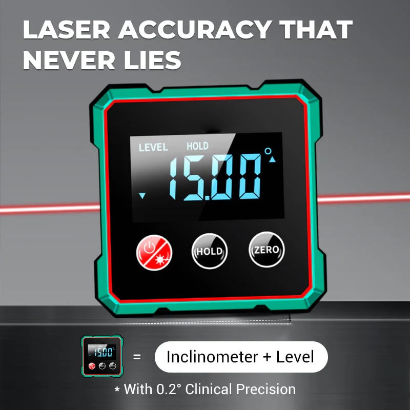 🎁🎁2025 Hot Sale 49% OFF💥Magnetic Digital Angle Finder with Electronic Laser detail view
