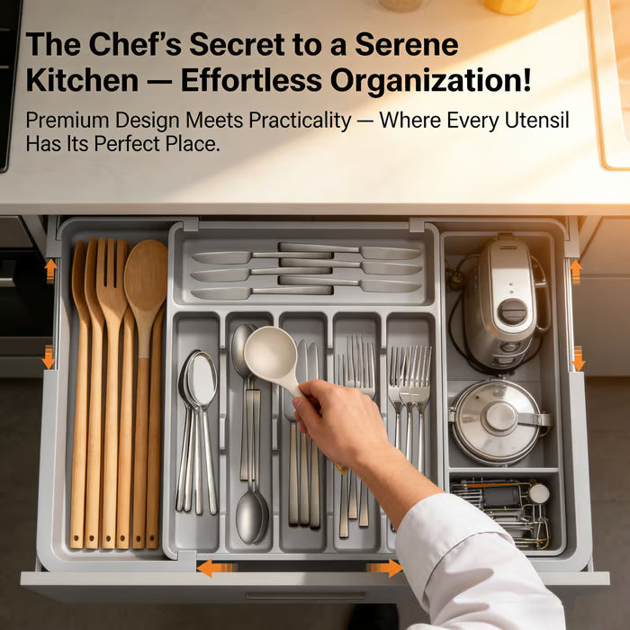 FREE SHIPPING🔥🔥Expandable Kitchen Utensil Drawer Tray