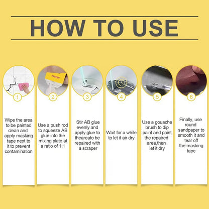 🔥Quick-Drying Tile Repair Glue - Complete Tool Kit for DIY – Fix Cracks Permanently in Minutes!✨