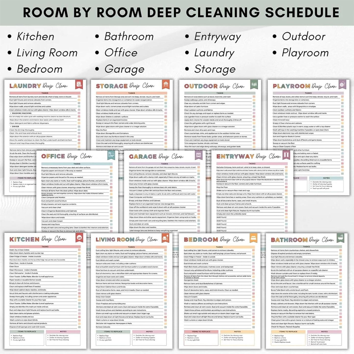 Last Day 59% OFF Promotion!⏰ADHD Cleaning & Organizing Toolkit - Chore Planner
