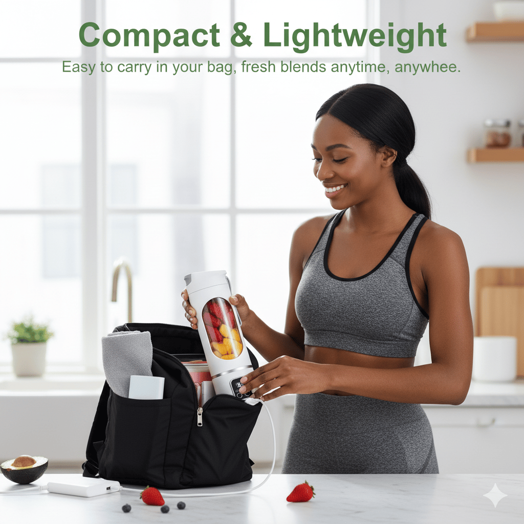 FREE SHIPPING🔥🔥Ultimate Portable Blender – USB Rechargeable & Compact for Smoothies On-The-Go