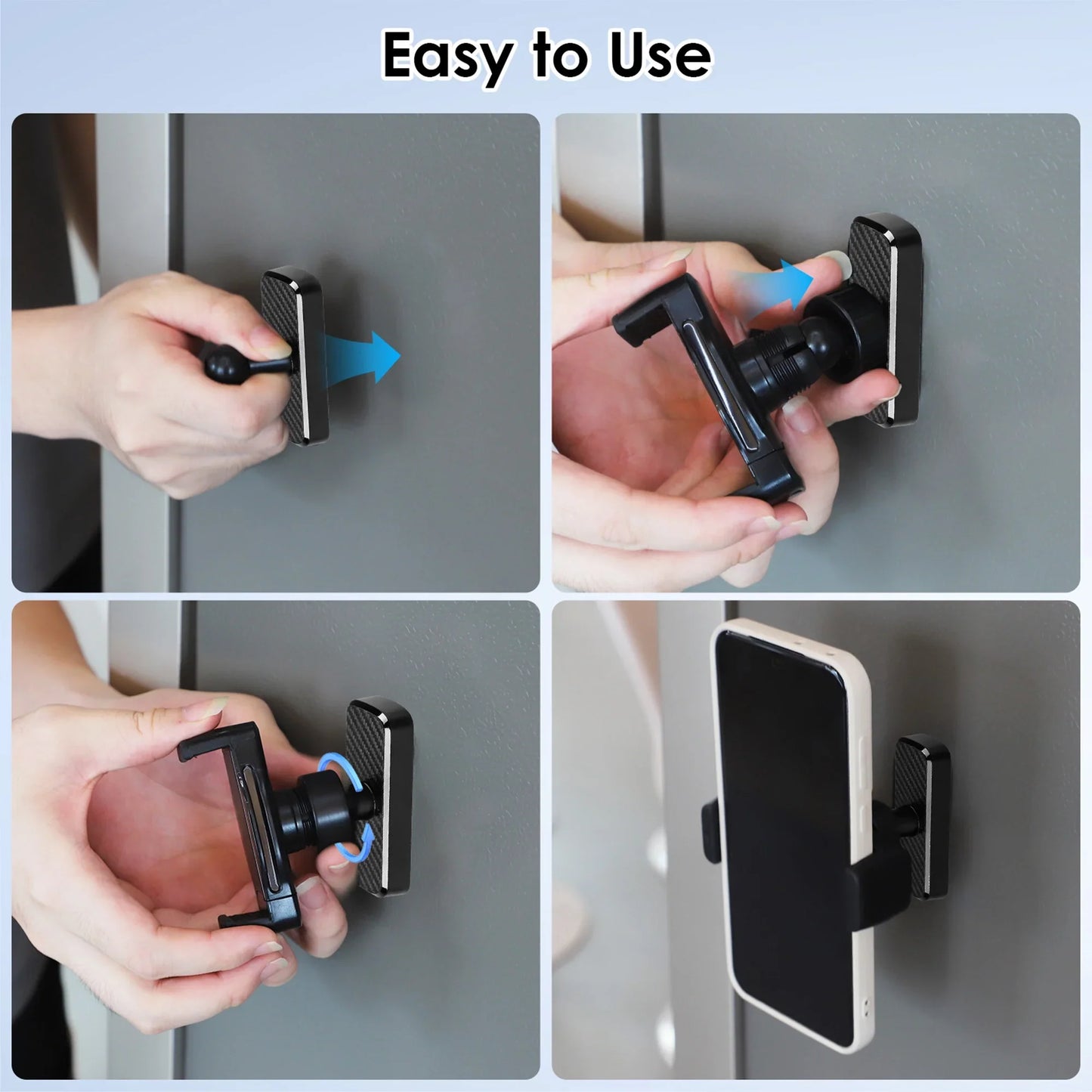 🔥Limited Time 50% Off✨✨360° Rotatable Gym Phone Holder with Strong Magnets
