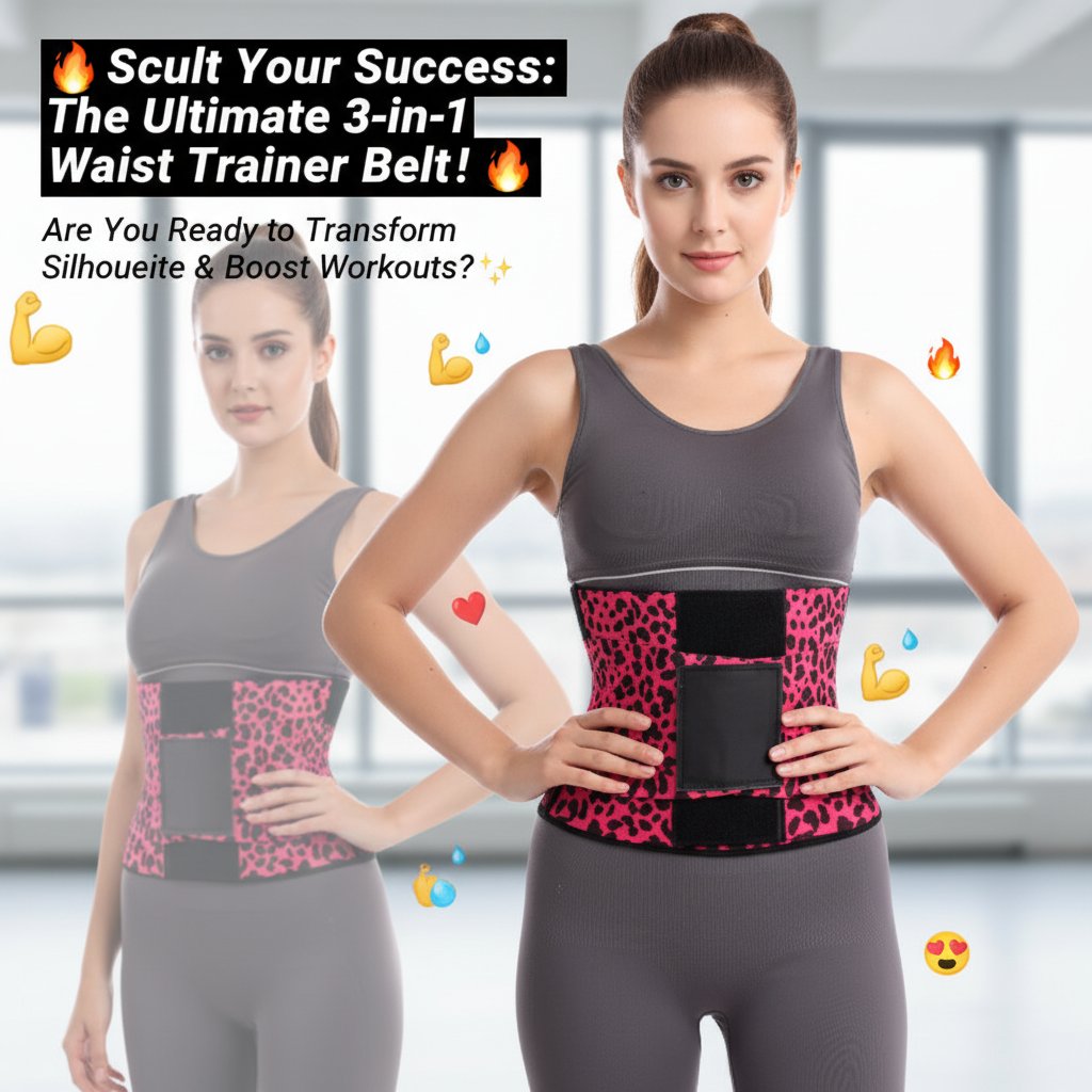 🔥Sculpt Your Success: The Ultimate 3-in-1 Waist Trainer Belt!