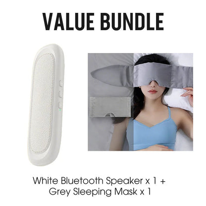 Under Pillow Speakers for Sleeping Bluetooth, Bone Conduction Technology, 3D White Noise Generator, Volume Control & Sleep Timer, Side Sleeper Friendly