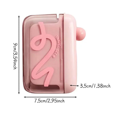 Travel-sized storage case - features an automatic pop-up dispenser, portable and refillable