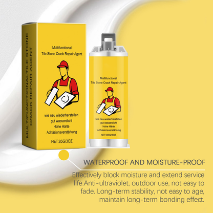 🔥Quick-Drying Tile Repair Glue - Complete Tool Kit for DIY – Fix Cracks Permanently in Minutes!✨