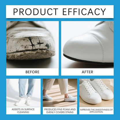 👟White Shoe Cleaner Cream | Multipurpose No-Wash Solid Comes with Sponge