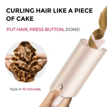 Free Shipping 🔥Automatic Rotating Curling Iron - Upgraded Long Barrel Curling Wand for Long Hair
