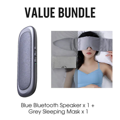 Under Pillow Speakers for Sleeping Bluetooth, Bone Conduction Technology, 3D White Noise Generator, Volume Control & Sleep Timer, Side Sleeper Friendly