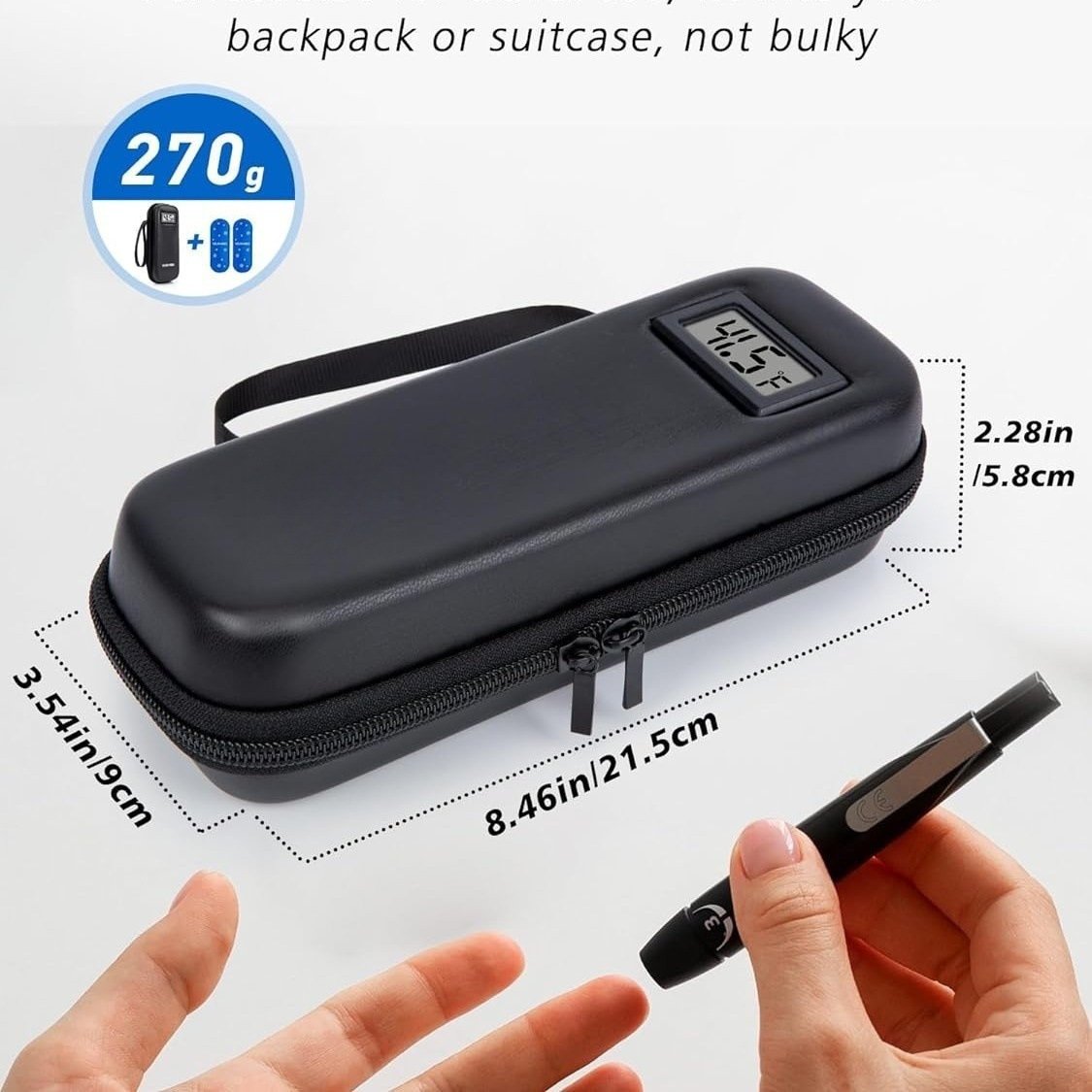 Insulin Cooler Travel Case with Temperature Display