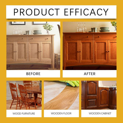 Beeswax Wood Polish Spray – Natural Shine, Anti-Dust, Non-Greasy for Furniture & Floors