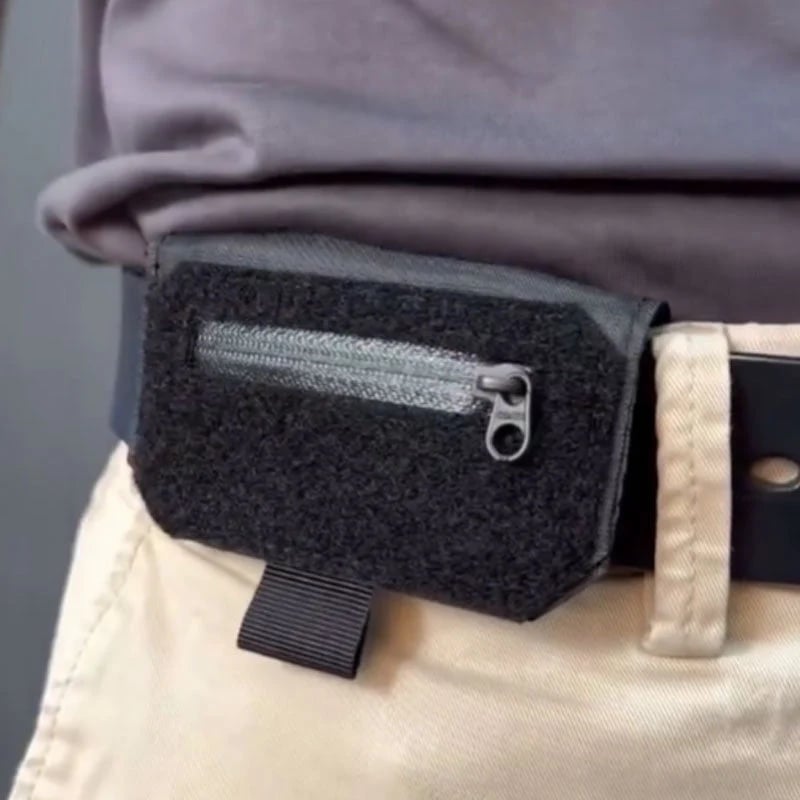 Slim Belt Wallet —“Waist Shield” Tactical Waist Pack with Quick Access Wallet 🛡️💳