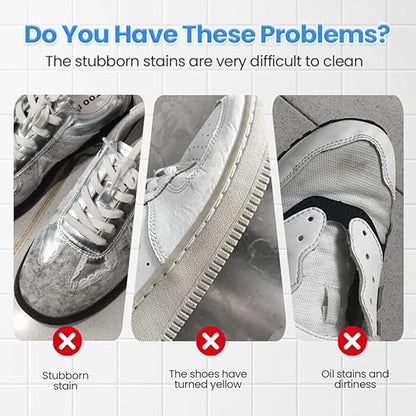👟White Shoe Cleaner Cream | Multipurpose No-Wash Solid Comes with Sponge