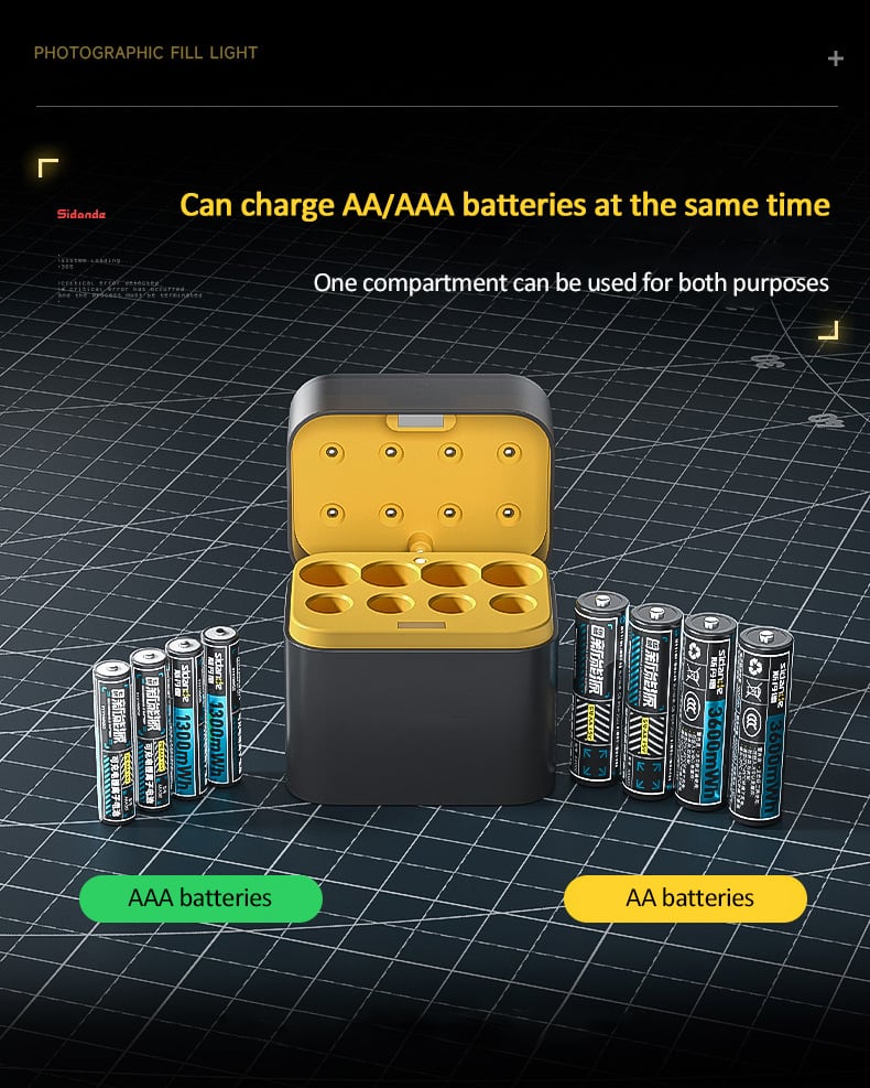 🏆Flash Sale⚡50K+ SOLD! Almost Gone-💥🎁🔋Charging Compartment - Rechargeable Aa/Aaa Lithium Battery detail view