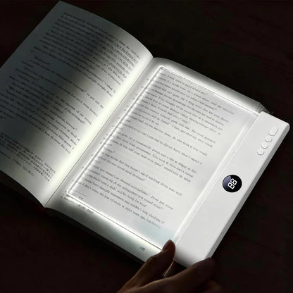 Smart LED Reading Lamp – Rechargeable, Adjustable Brightness & Timer Function, Flat Design Bedside Light for Cozy Night Reading & Unique Reader Gift