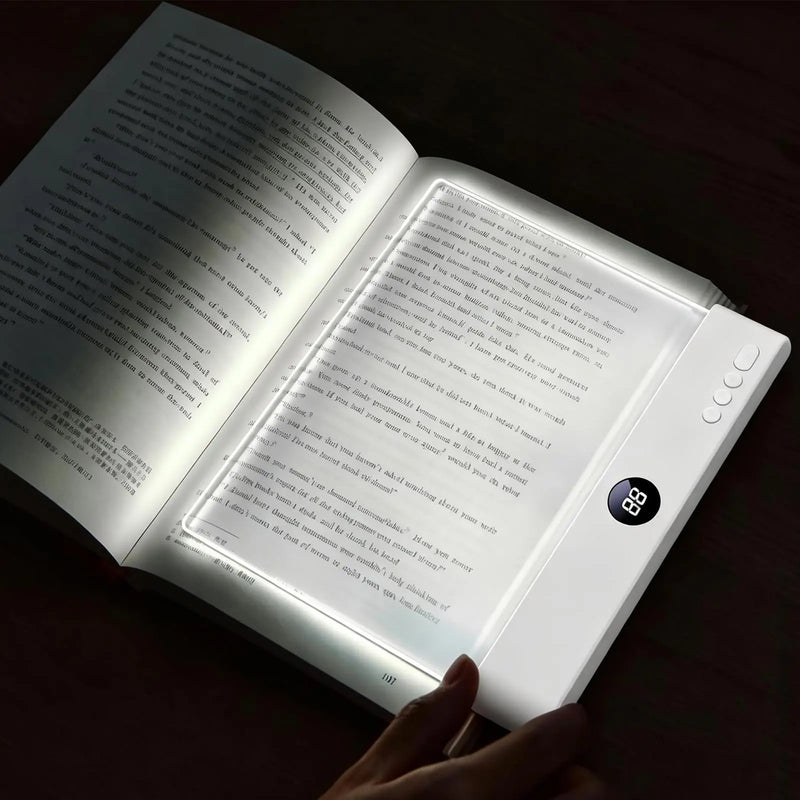 Smart LED Reading Lamp – Rechargeable, Adjustable Brightness & Timer Function, Flat Design Bedside Light for Cozy Night Reading & Unique Reader Gift detail view