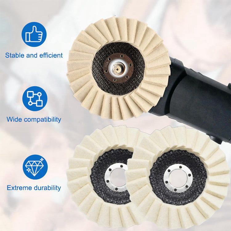 Multi-purpose Wool Felt Flap Wheel for Grinding Sanding & Surface Fine Finishing