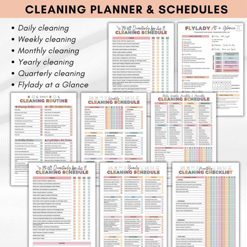 Last Day 59% OFF Promotion!⏰ADHD Cleaning & Organizing Toolkit - Chore Planner