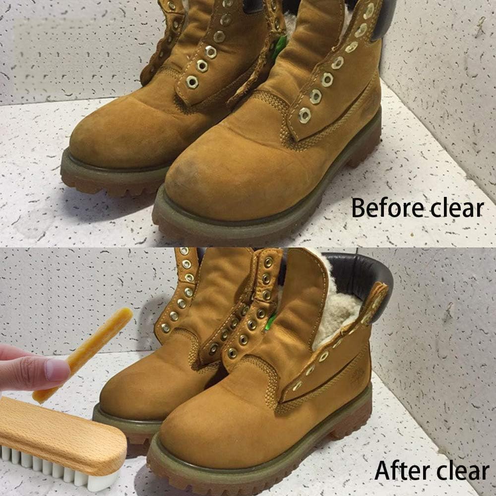2-in-1 Suede Shoe Brush – TPR Crepe Bristles for Nubuck, Boots, Jackets & Leather Care