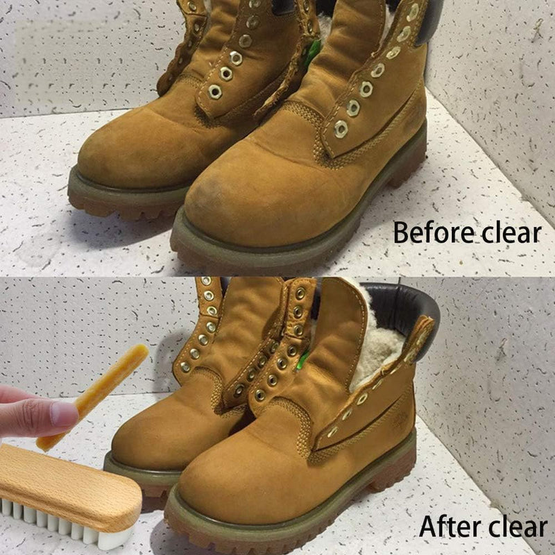 2-in-1 Suede Shoe Brush – TPR Crepe Bristles for Nubuck, Boots, Jackets & Leather Care detail view