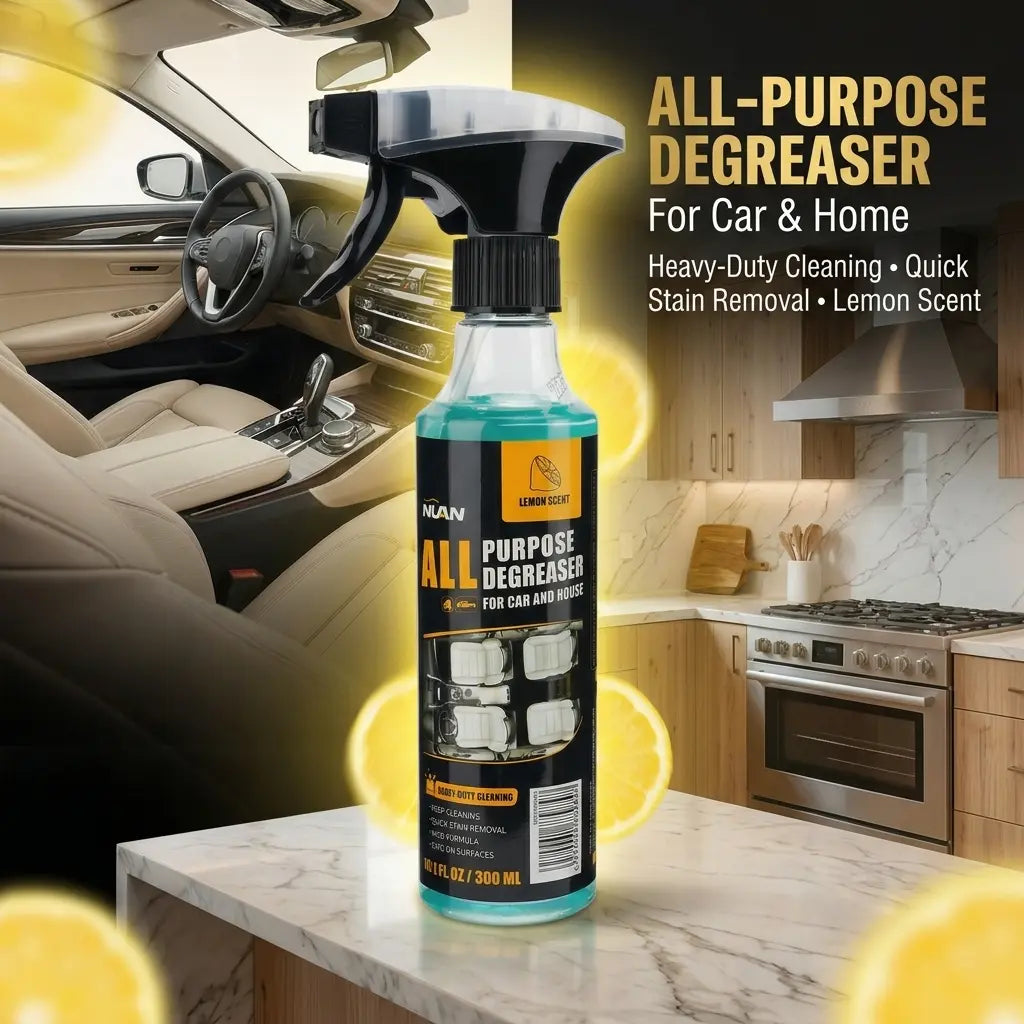 Multi-purpose Cleaning Spray - Heavy Duty Stain Remover for Car Interiors & Home Surfaces