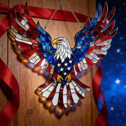 🇺🇸🦅250th Anniversary USA Patriotic Eagle Hanging Door Sign