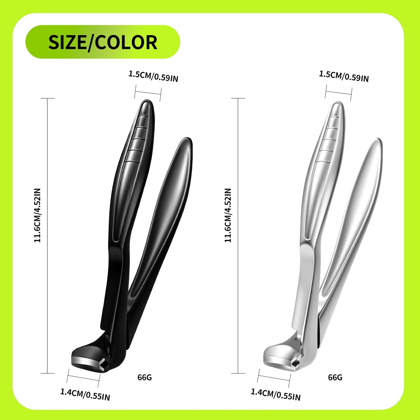 🏆Flash Sale⚡40K+ SOLD! ✂️ Curved Nail Clipper – Ergonomic & Easy for Seniors (2 PCS)🖤