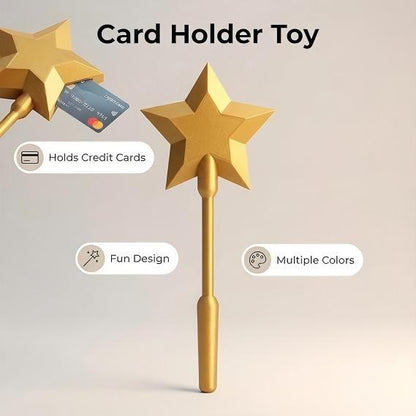 MagicFairy "حامل بطاقات الائتمان بتصميم العصا السحرية"