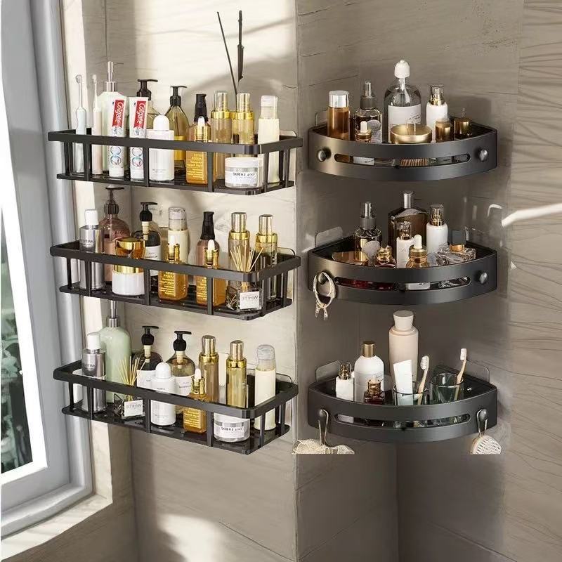 Triangle Shower Caddy Drill Free Wall MountShower Organizer(3 PCS) detail view