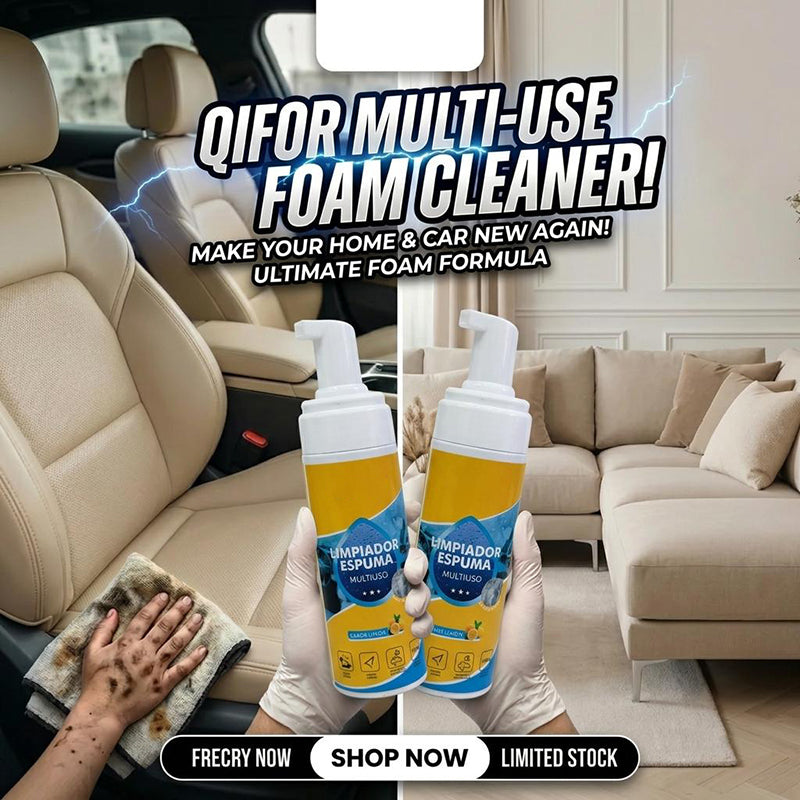 🔥 4-in-1 Multi-Enzyme Foam Cleaner – Deep Clean Car, Kitchen, Bathroom & Sofa
