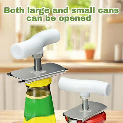 Stainless Steel Jar Openers for Easy Opening, Kitchen Gadget - Effortless Opening for Mason Jars & Pasta Sauce Cans