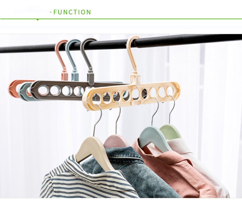 9-in-1 Space Saver! – Rotating Windproof Clothes Organizer (2pcs)