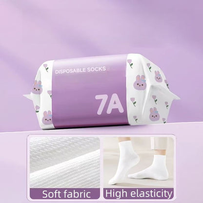 🎉Hot Sale- 50% OFF🔥Unisex Disposable Travel Socks – 5 Pairs Pack
