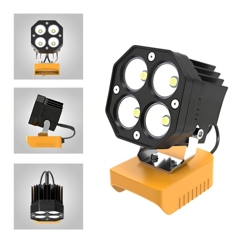 Portable outdoor LED work light detail view