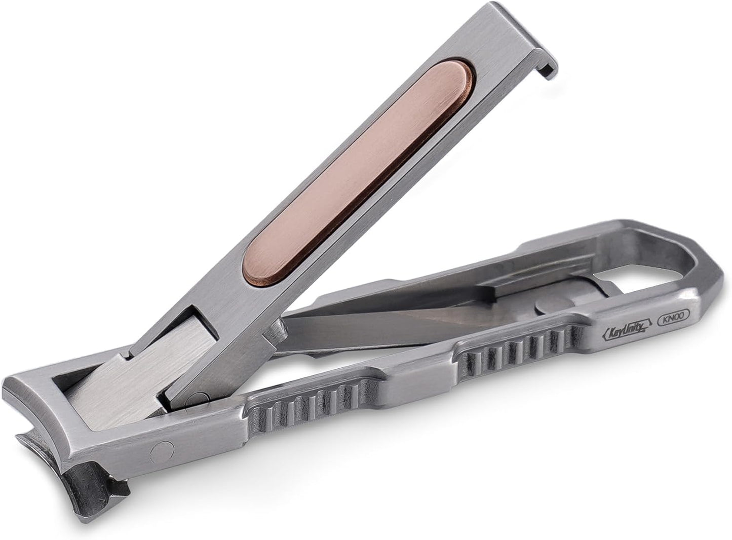 ✂️قصافة أظافر بميدالية مفاتيح – أداة محمولة للعناية بالأظافر الكل في واحد