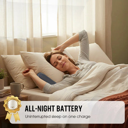 Under Pillow Speakers for Sleeping Bluetooth, Bone Conduction Technology, 3D White Noise Generator, Volume Control & Sleep Timer, Side Sleeper Friendly