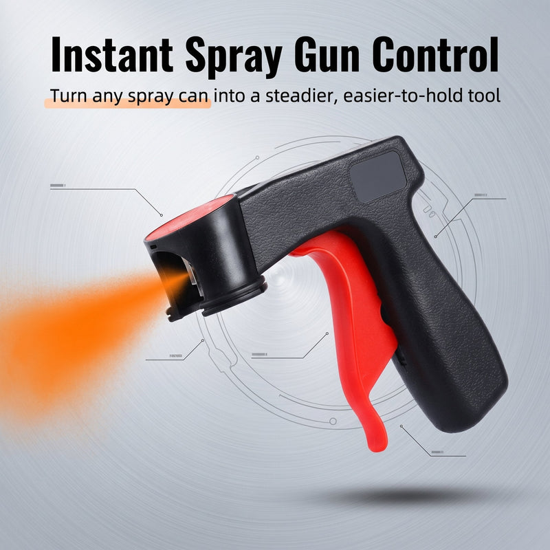 🔫Universal Professional Spray Can Handle - Ergonomic Aerosol Trigger Grip for DIY Painting, Car Refinishing, & Home Furniture Makeovers - Fits All Standard Cans detail view