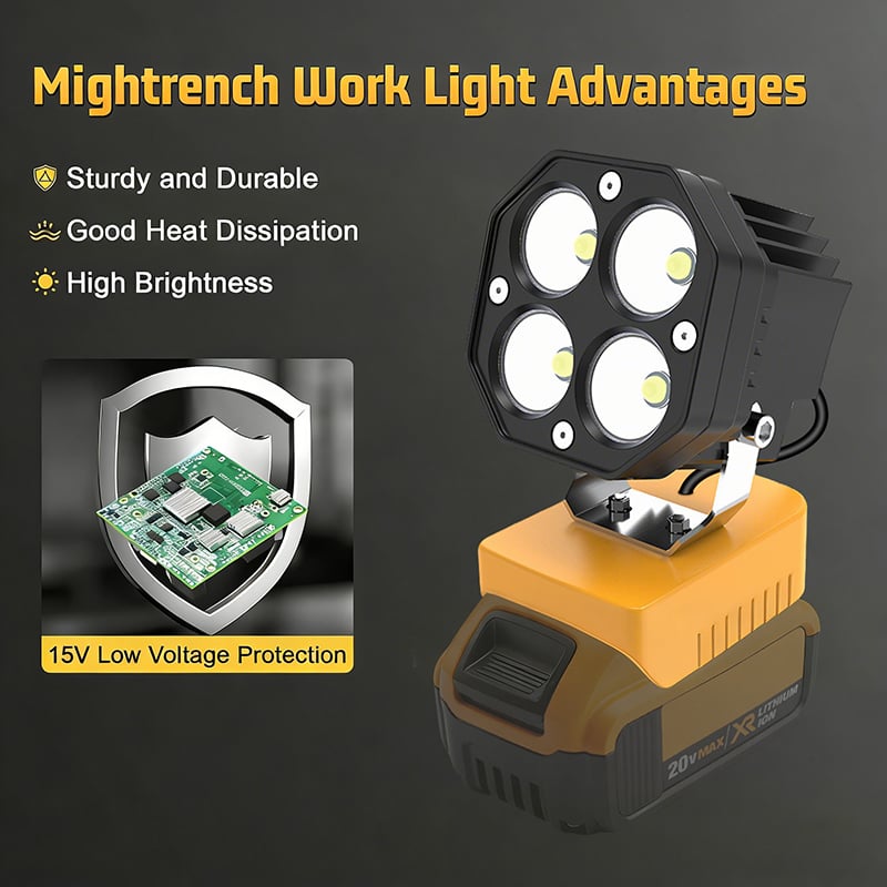 Portable outdoor LED work light
