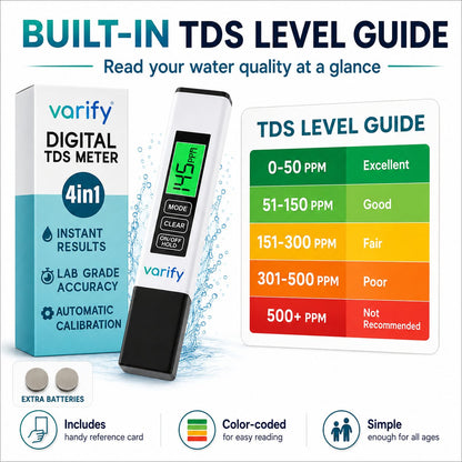 4-in-1 TDS Meter Digital Water Tester
