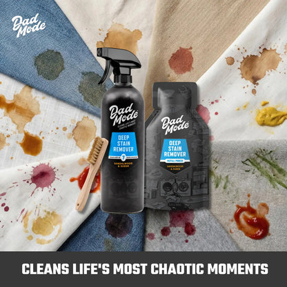 Deep Laundry Stain Remover & Odor Eliminator - 7-Enzyme Extreme Mess Cleaner - Sandalwood & Suede Scented